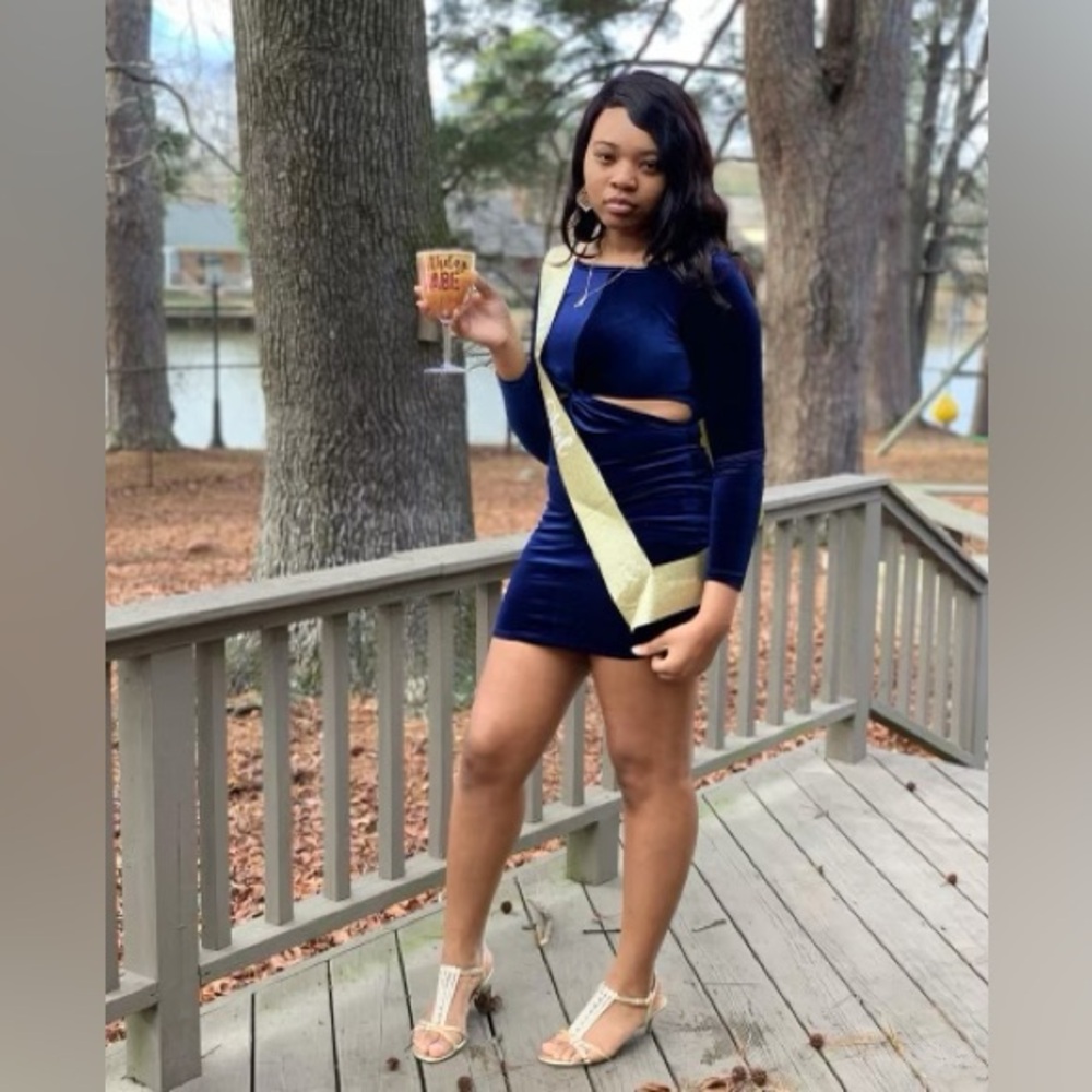 Blue Cocktail Dress